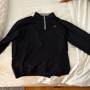 Barstool Peter Millar Large Men's Black Quarter-Zip Sweater